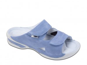 MEDISTYLE zdravotní dámská pantofel LUCY - hallux modrý