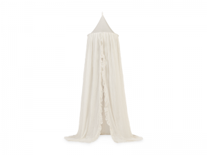 Nebesa nad postýlku Vintage 245cm Ruffle Ivory