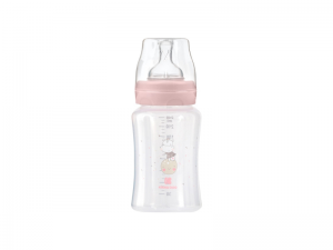 Kojenecká láhev 240ml 3m+ Hippo Dreams Pink
