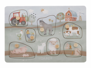 Vkládací puzzle se zvukem Farma
