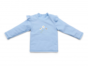 Plavecké triko dlouhý rukáv Daisies Blue vel. 86/92