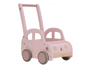 Auto vozík dřevěný Pink