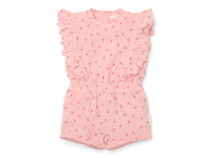 Overal letní Sunny Flowers Blush Pink vel. 98/104