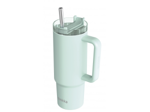 Nerezový termohrnek s brčkem Stream Turquoise 950 ml